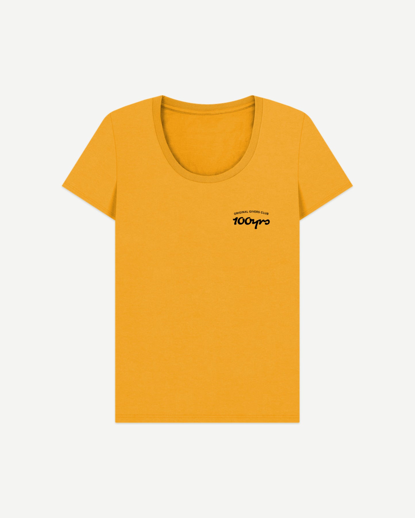 Women's Organic Cotton Scoop Neck T-Shirt - OG Club Black Logo