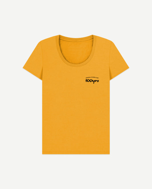 Women's Organic Cotton Scoop Neck T-Shirt - OG Club Black Logo