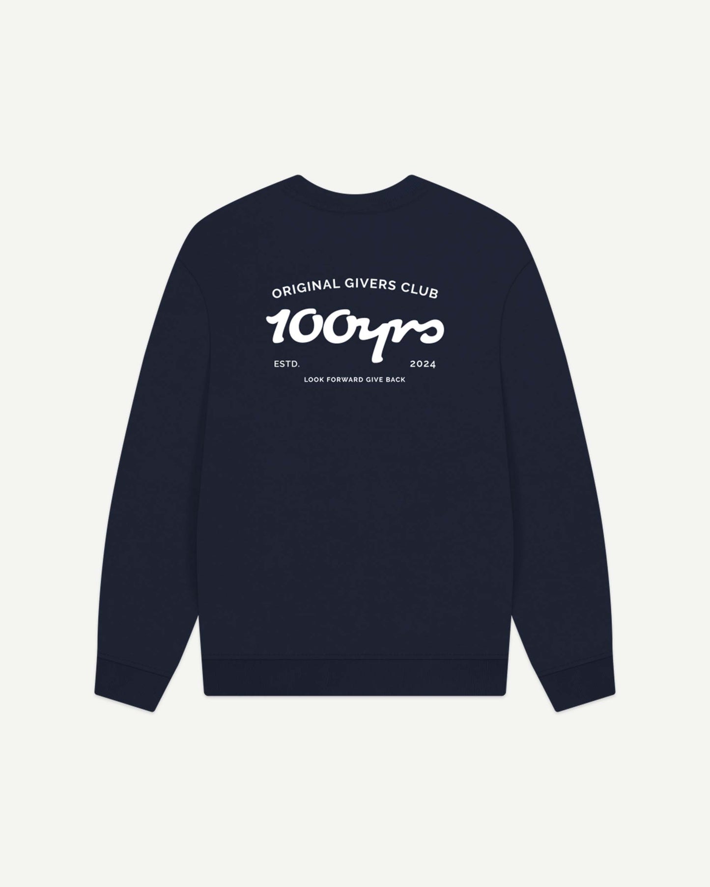 Men's Organic Cotton Oversized Sweatshirt - OG Club White Logo