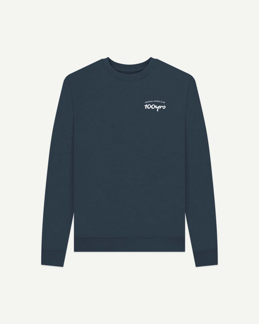 Women's Organic Cotton Crew Neck Sweatshirt - OG Club White Logo