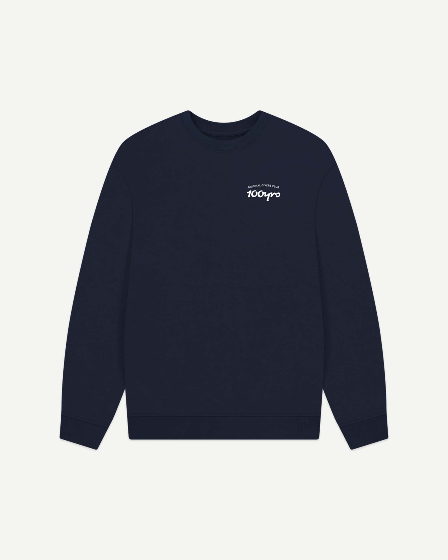 Men's Organic Cotton Oversized Sweatshirt - OG Club White Logo