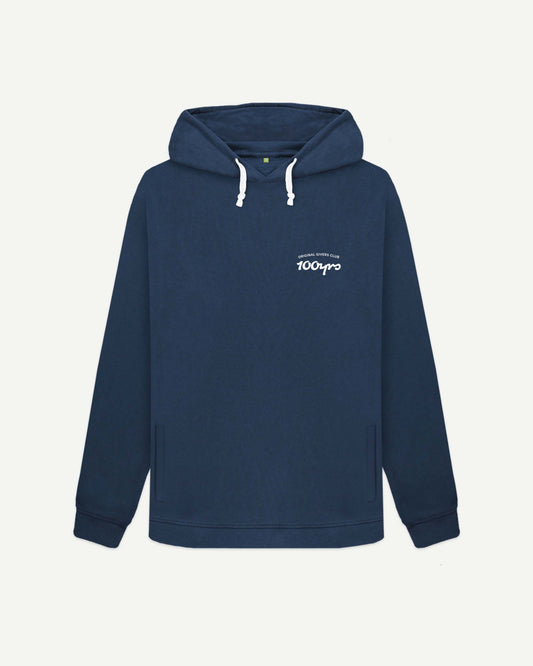 Women's Organic Cotton White Corded Hoodie - OG Club White Logo