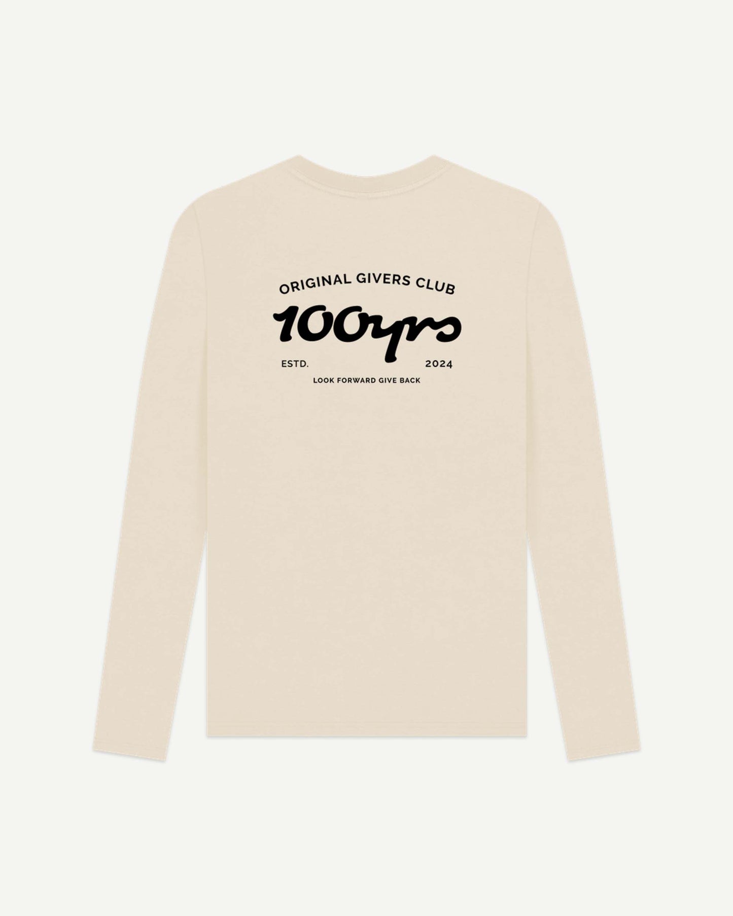 Men's Organic Cotton Long Sleeve T-Shirt - OG Club Black