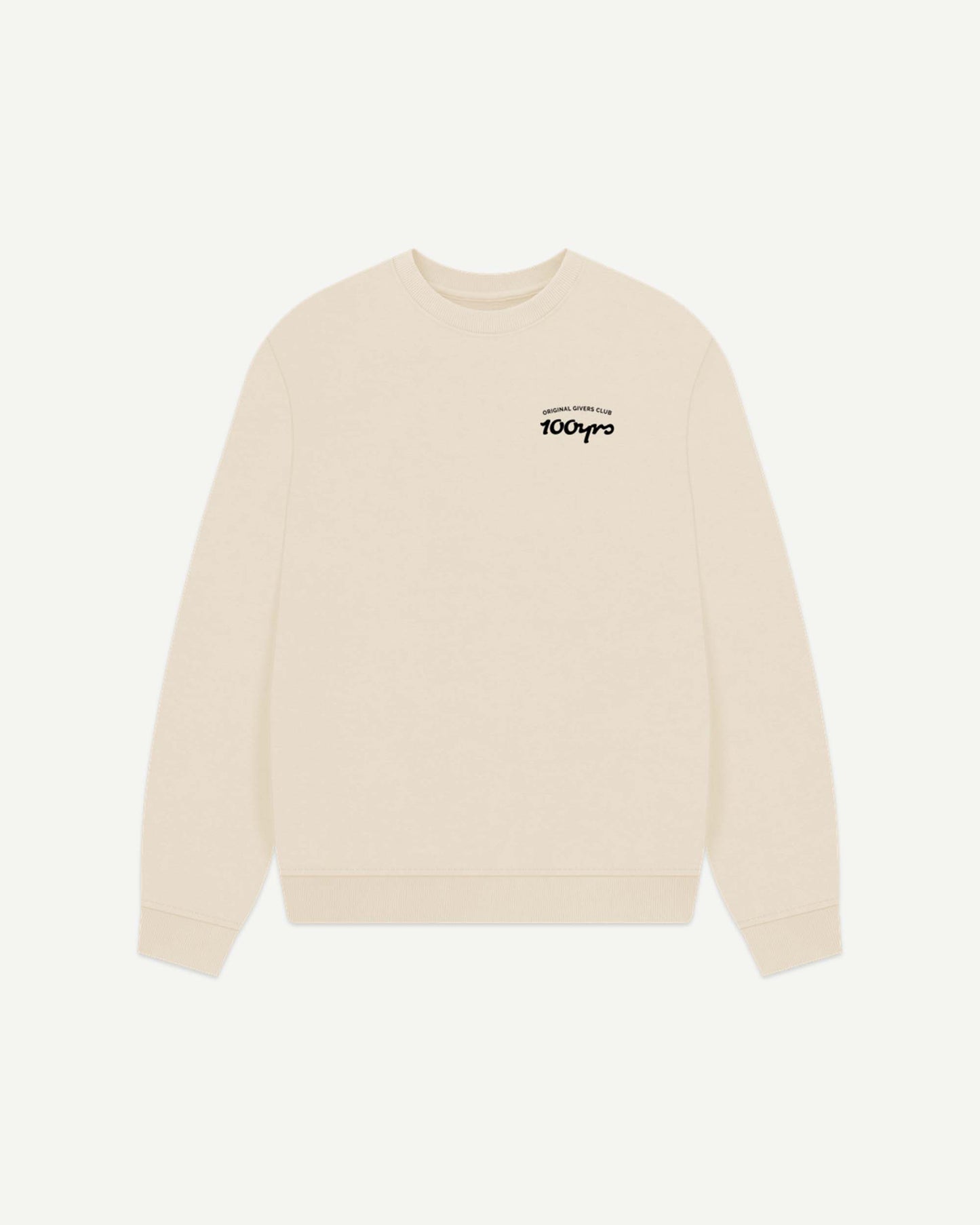 Women's Organic Cotton Oversized Sweatshirt - OG Club Black Logo