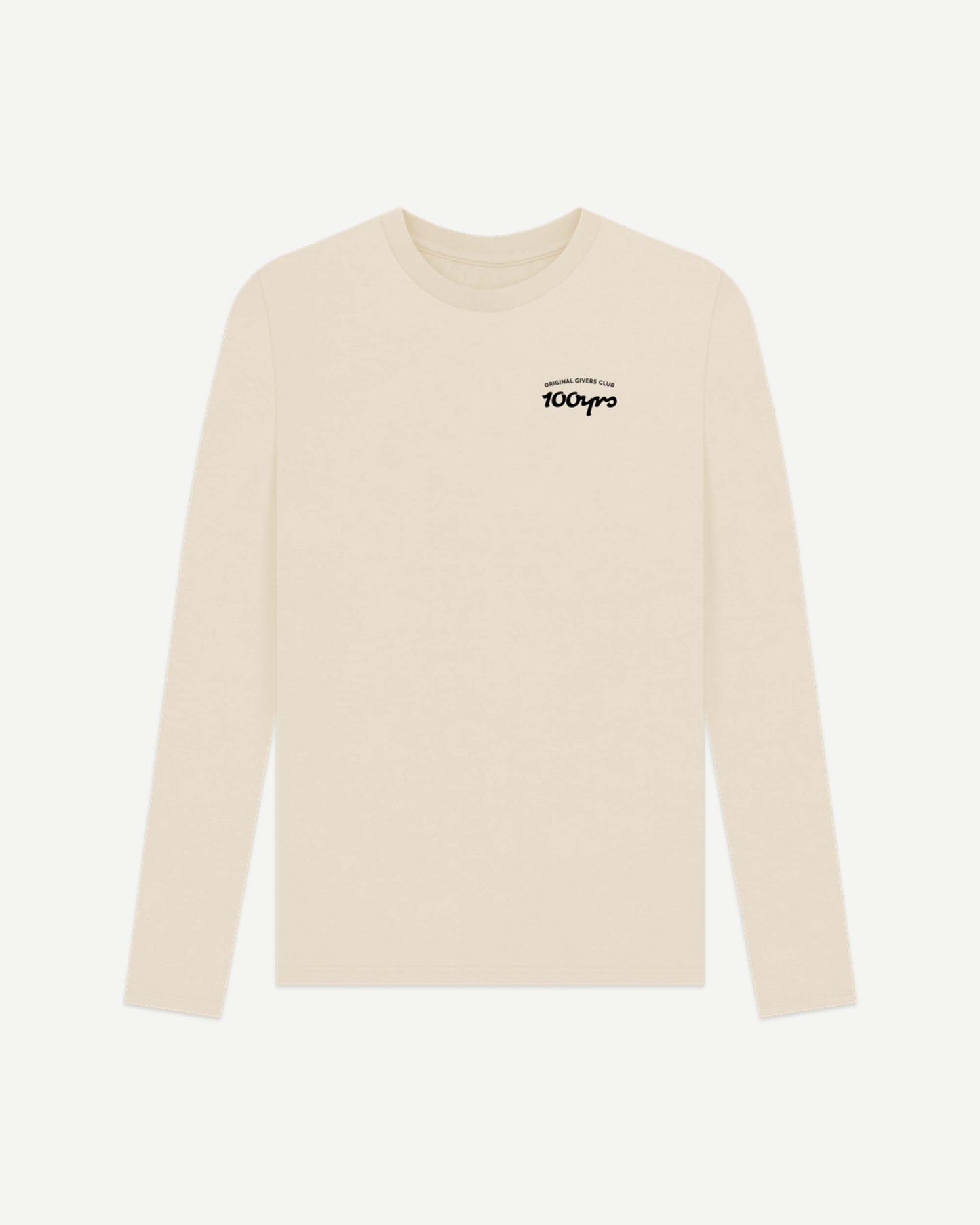 Men's Organic Cotton Long Sleeve T-Shirt - OG Club Black