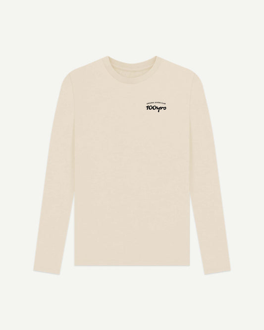 Men's Organic Cotton Long Sleeve T-Shirt - OG Club Black