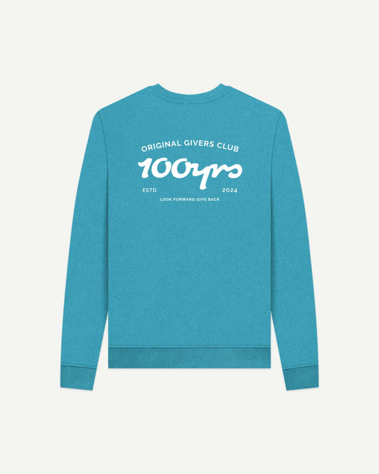 Women's Recycled Organic Cotton Sweatshirt - OG Club White Logo