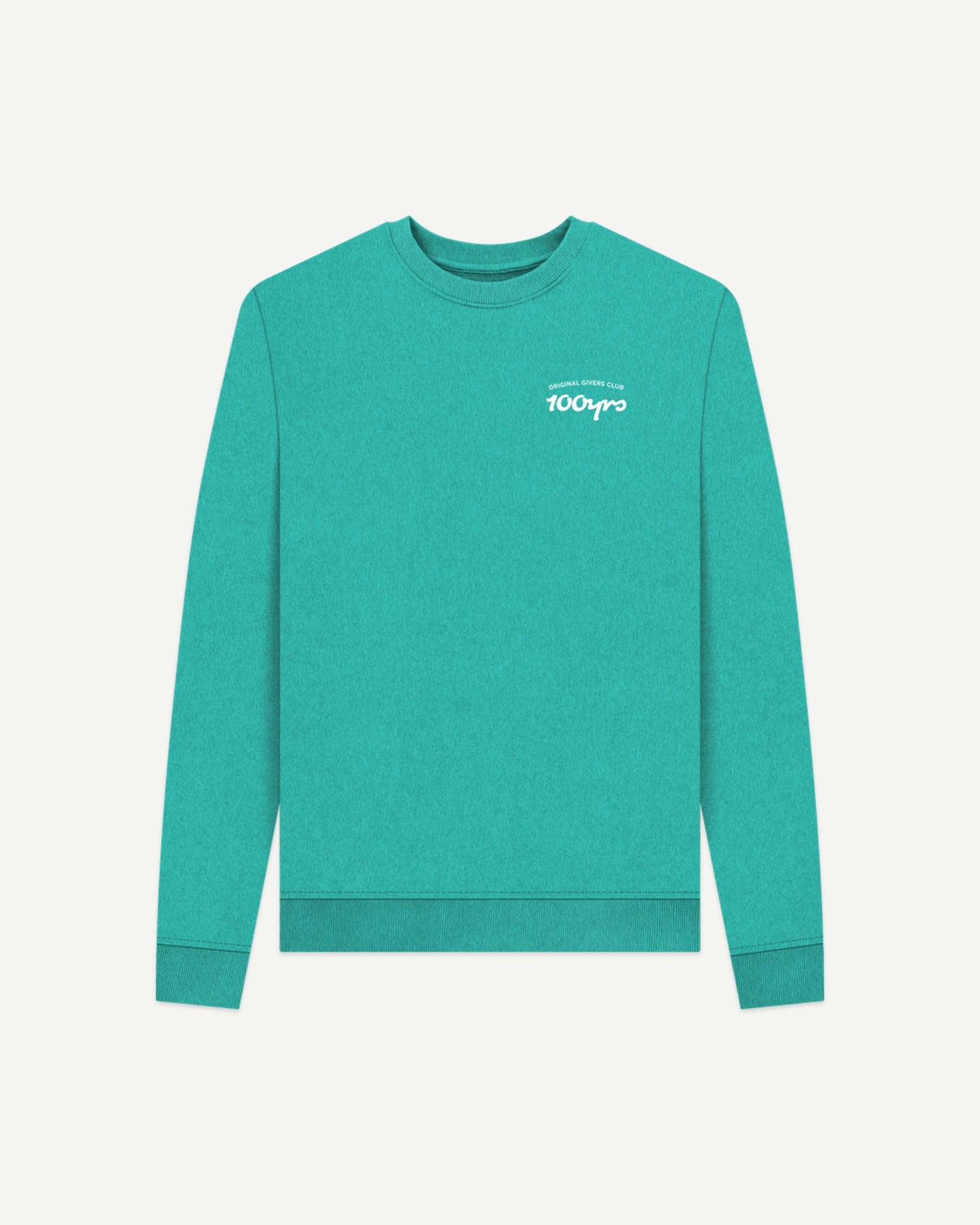 Women's Recycled Organic Cotton Sweatshirt - OG Club White Logo