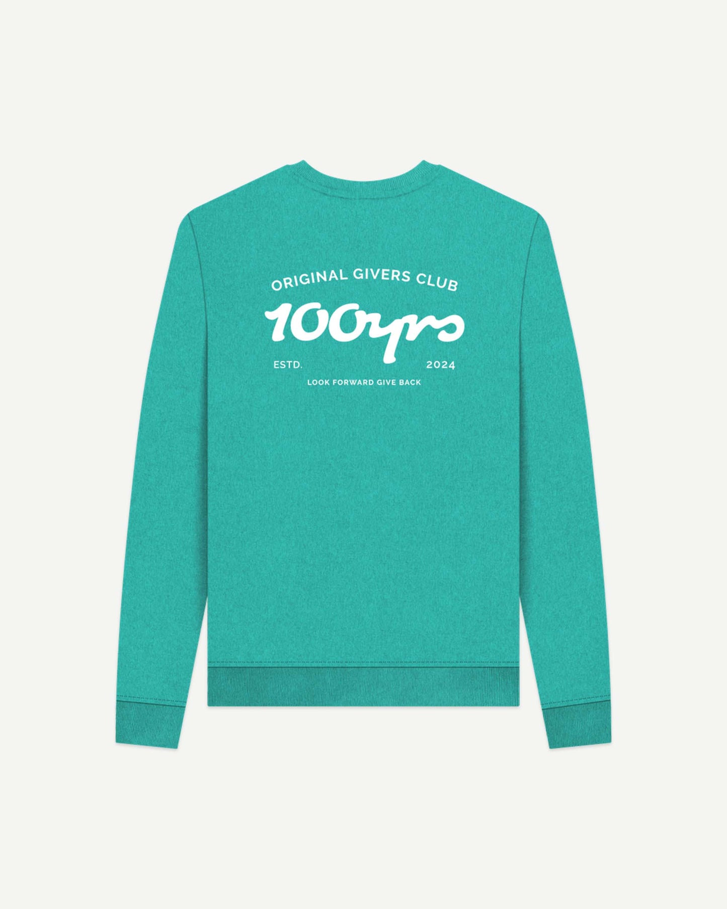 Women's Recycled Organic Cotton Sweatshirt - OG Club White Logo