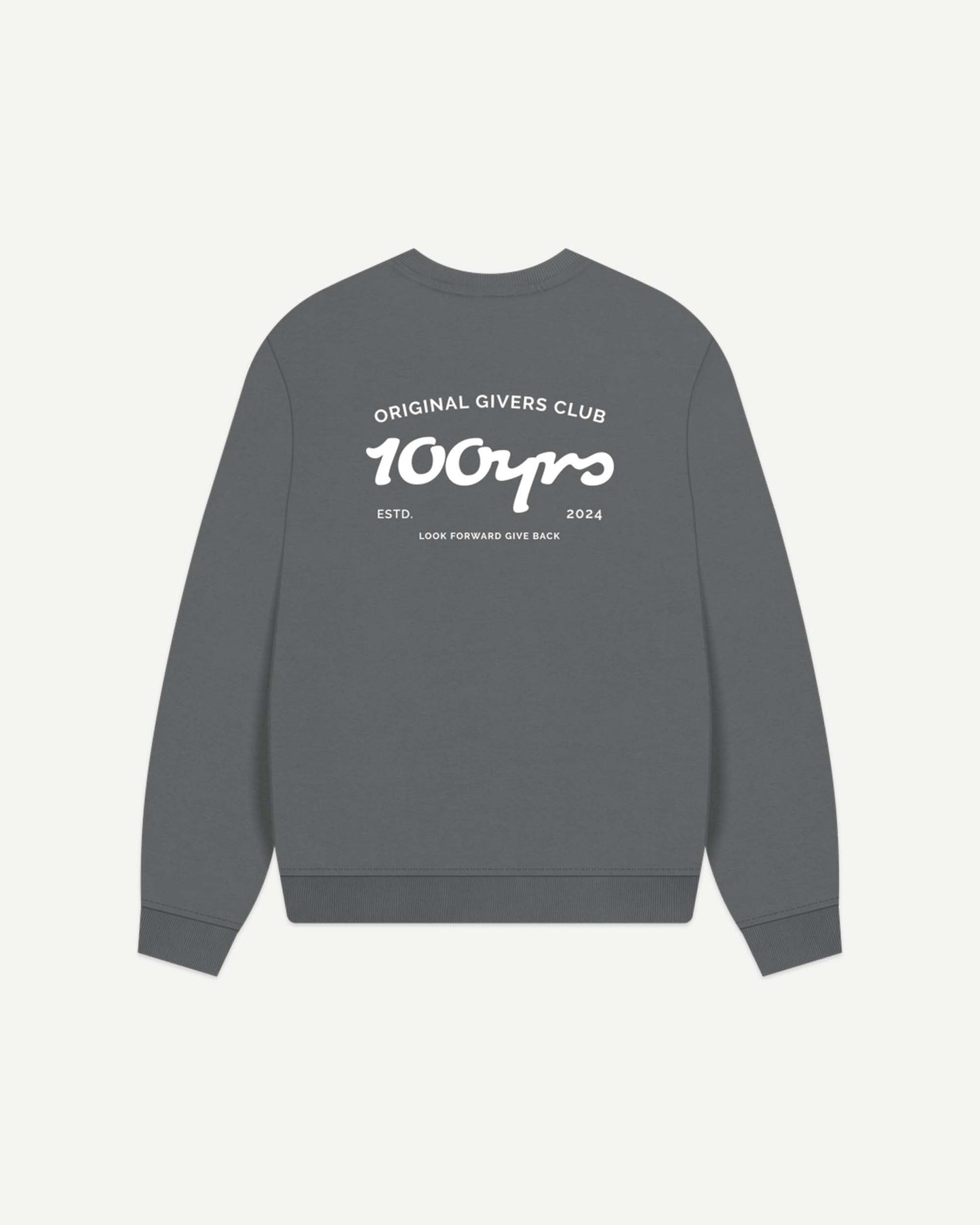 Women's Organic Cotton Oversized Sweatshirt - OG Club White Logo