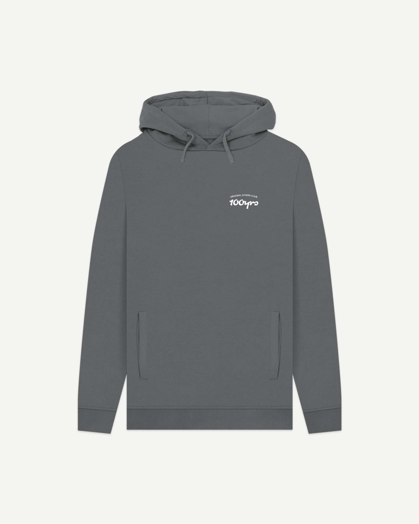 Men's Organic Cotton Pullover Hoodie - OG Club White Logo