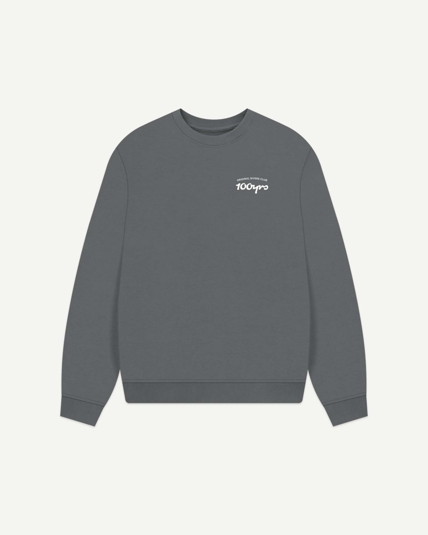 Women's Organic Cotton Oversized Sweatshirt - OG Club White Logo