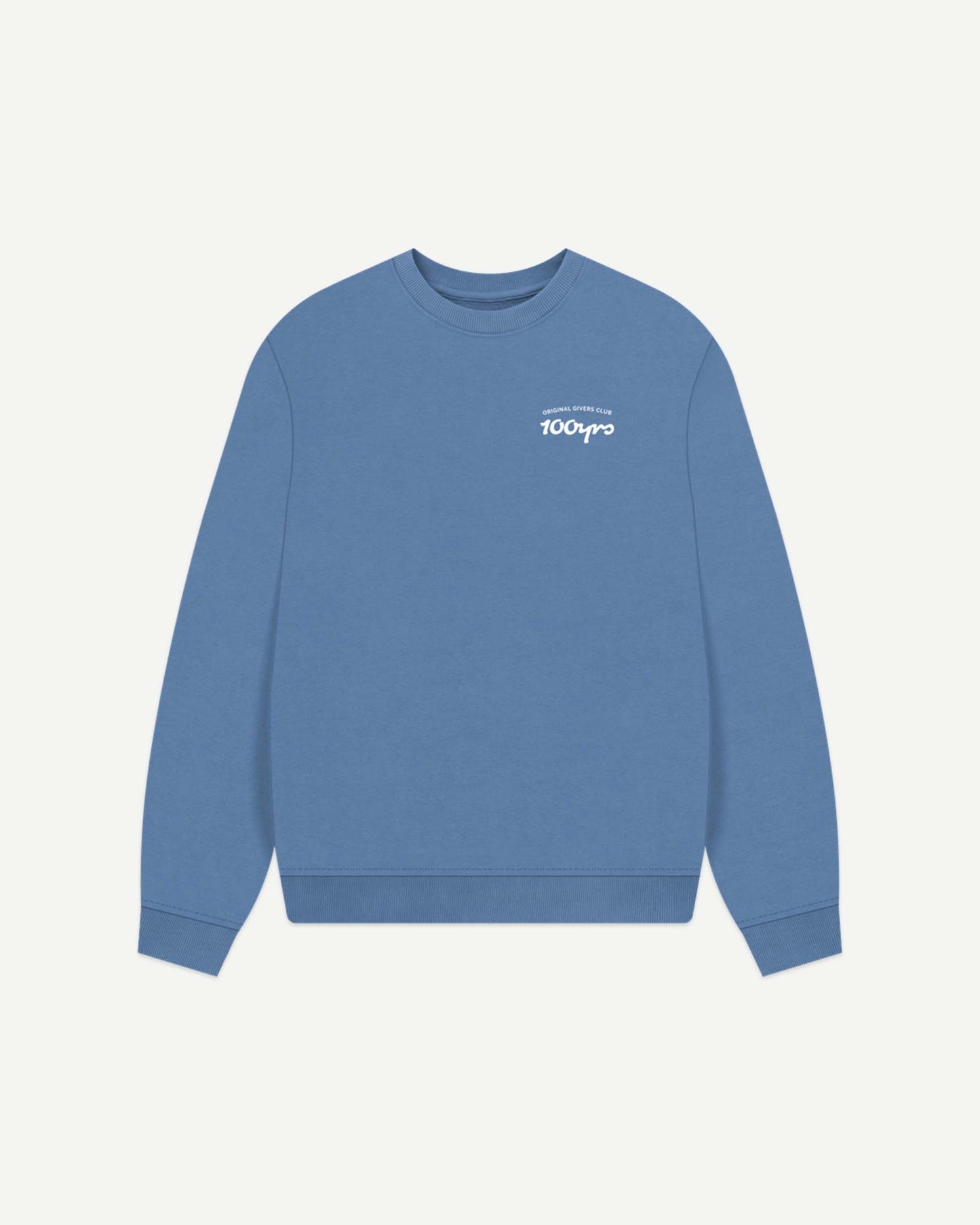 Women's Organic Cotton Oversized Sweatshirt - OG Club White Logo