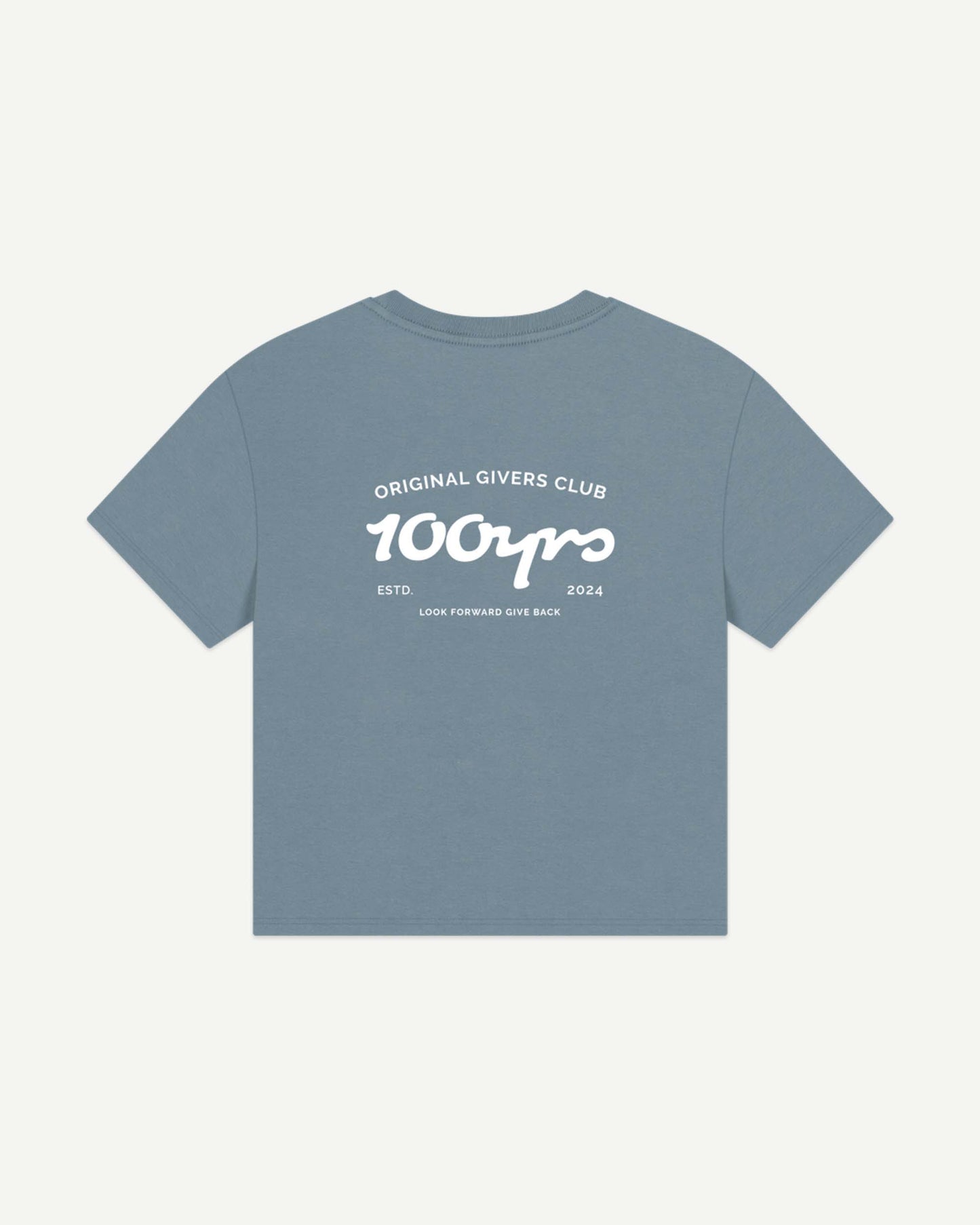 Women's OG Club: Steady — boxy tee, white logo