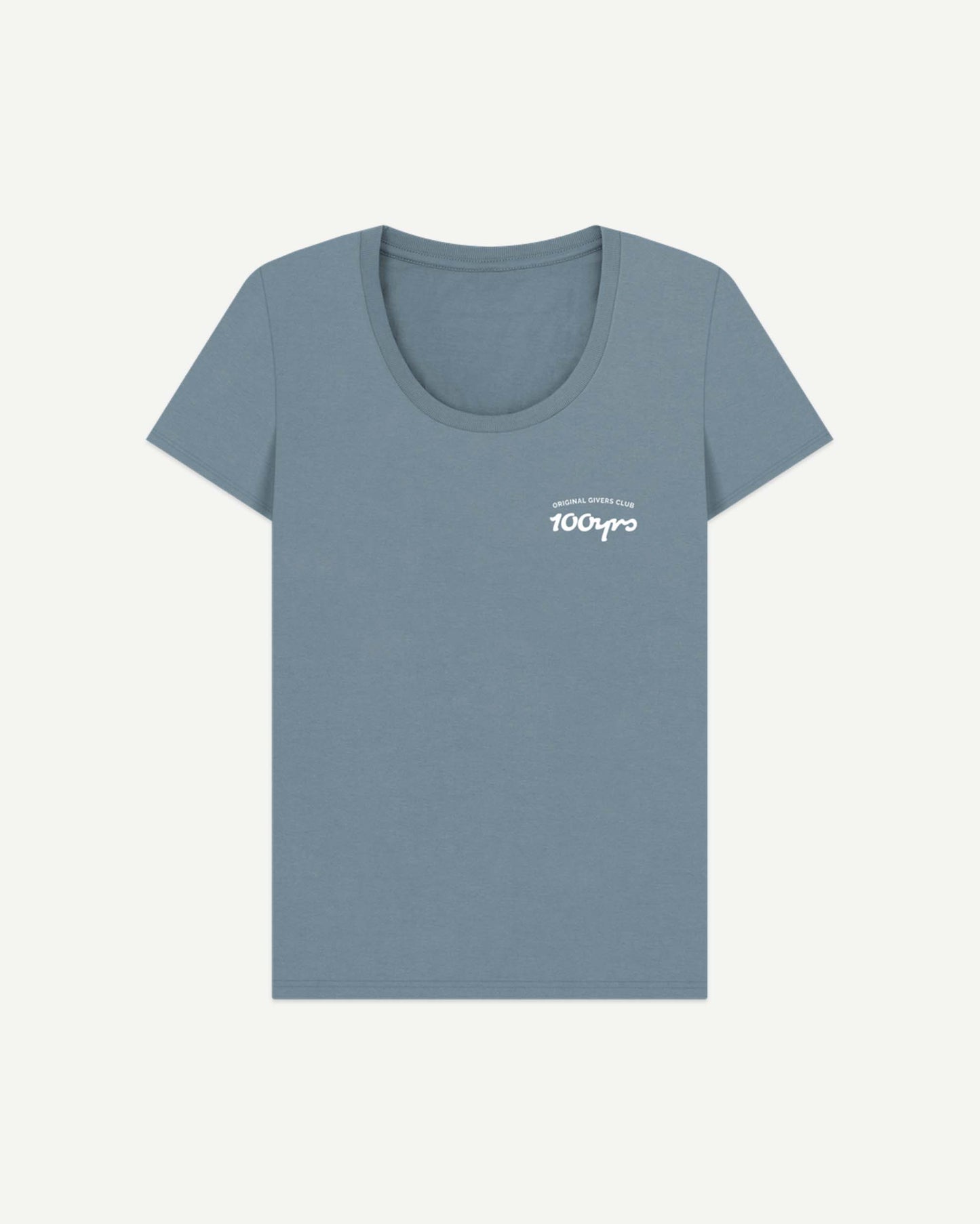 Women's Organic Cotton Scoop Neck T-Shirt - OG Club White Logo