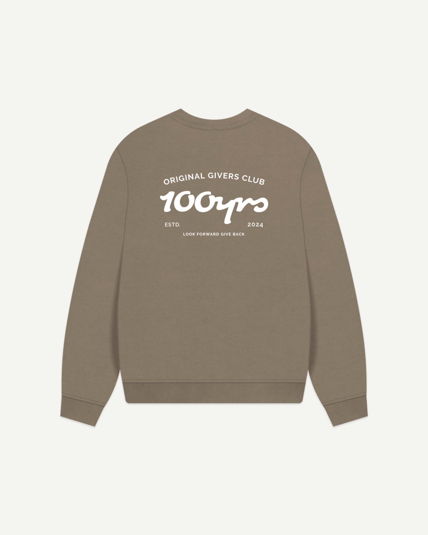Women's Organic Cotton Oversized Sweatshirt - OG Club White Logo