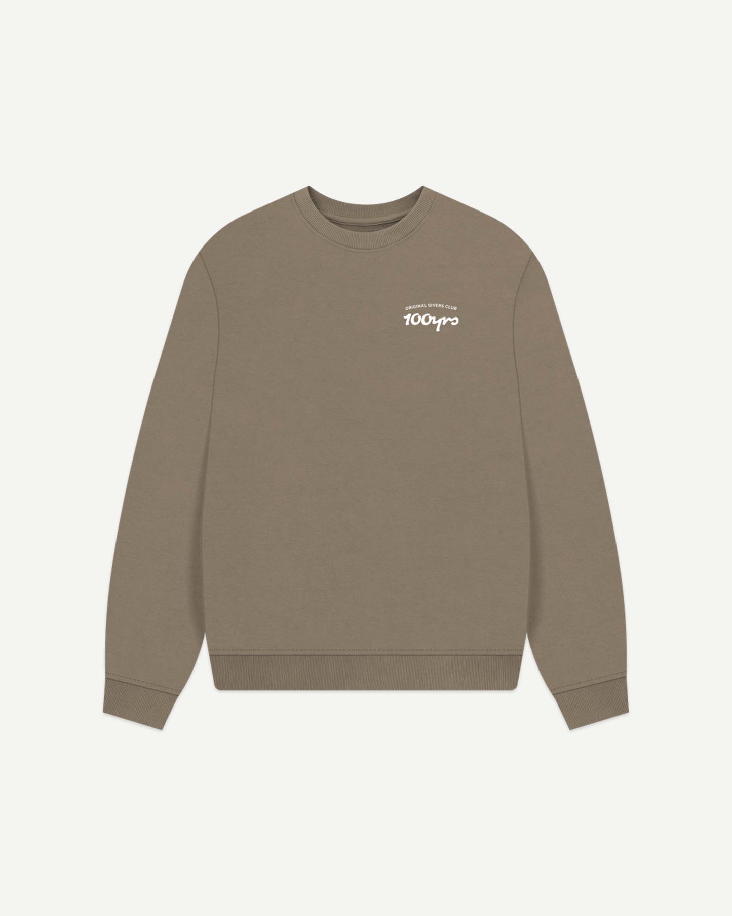 Women's Organic Cotton Oversized Sweatshirt - OG Club White Logo