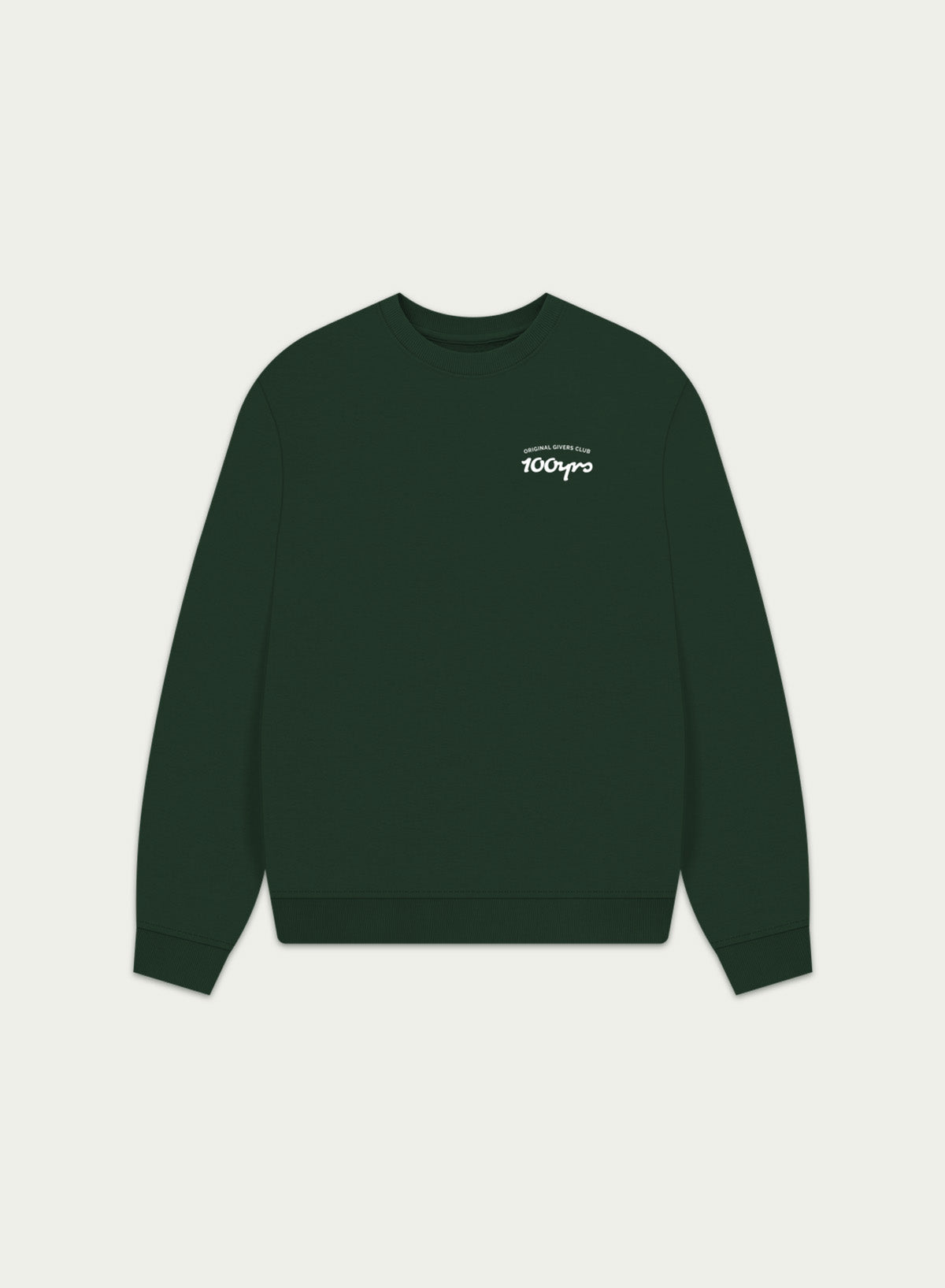 Women's Organic Cotton Oversized Sweatshirt - OG Club White Logo