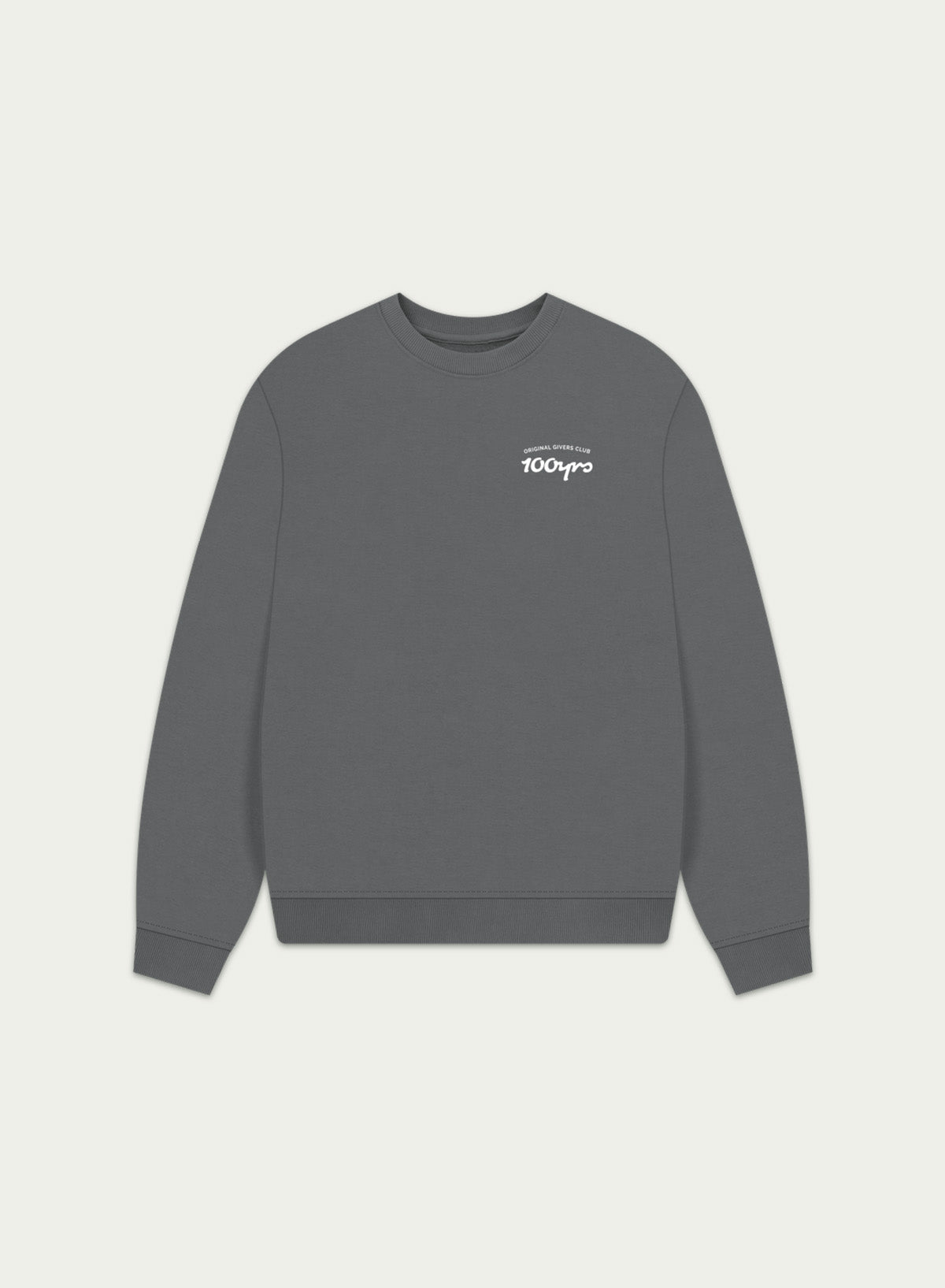 Women's Organic Cotton Oversized Sweatshirt - OG Club White Logo