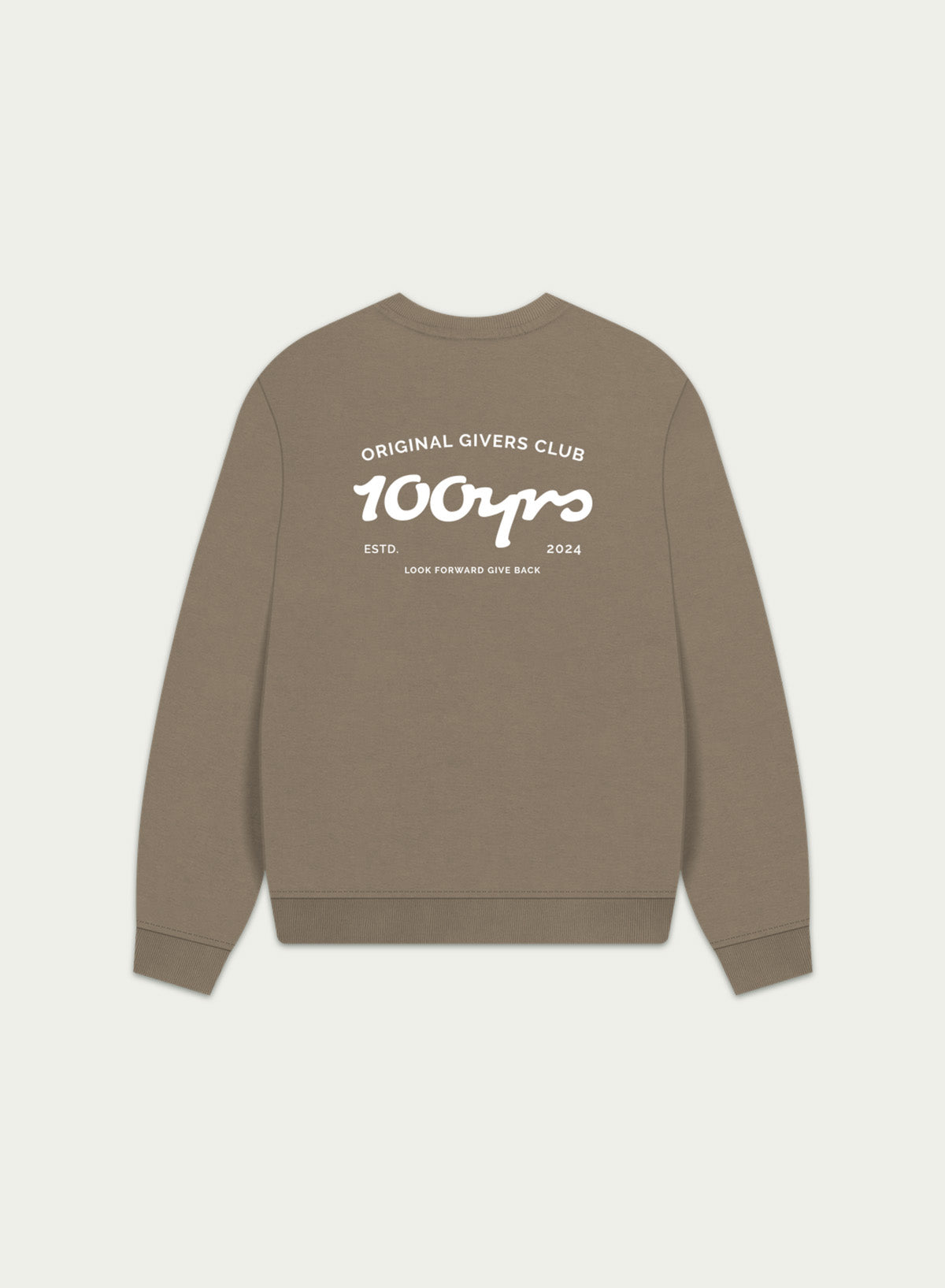 Women's Organic Cotton Oversized Sweatshirt - OG Club White Logo