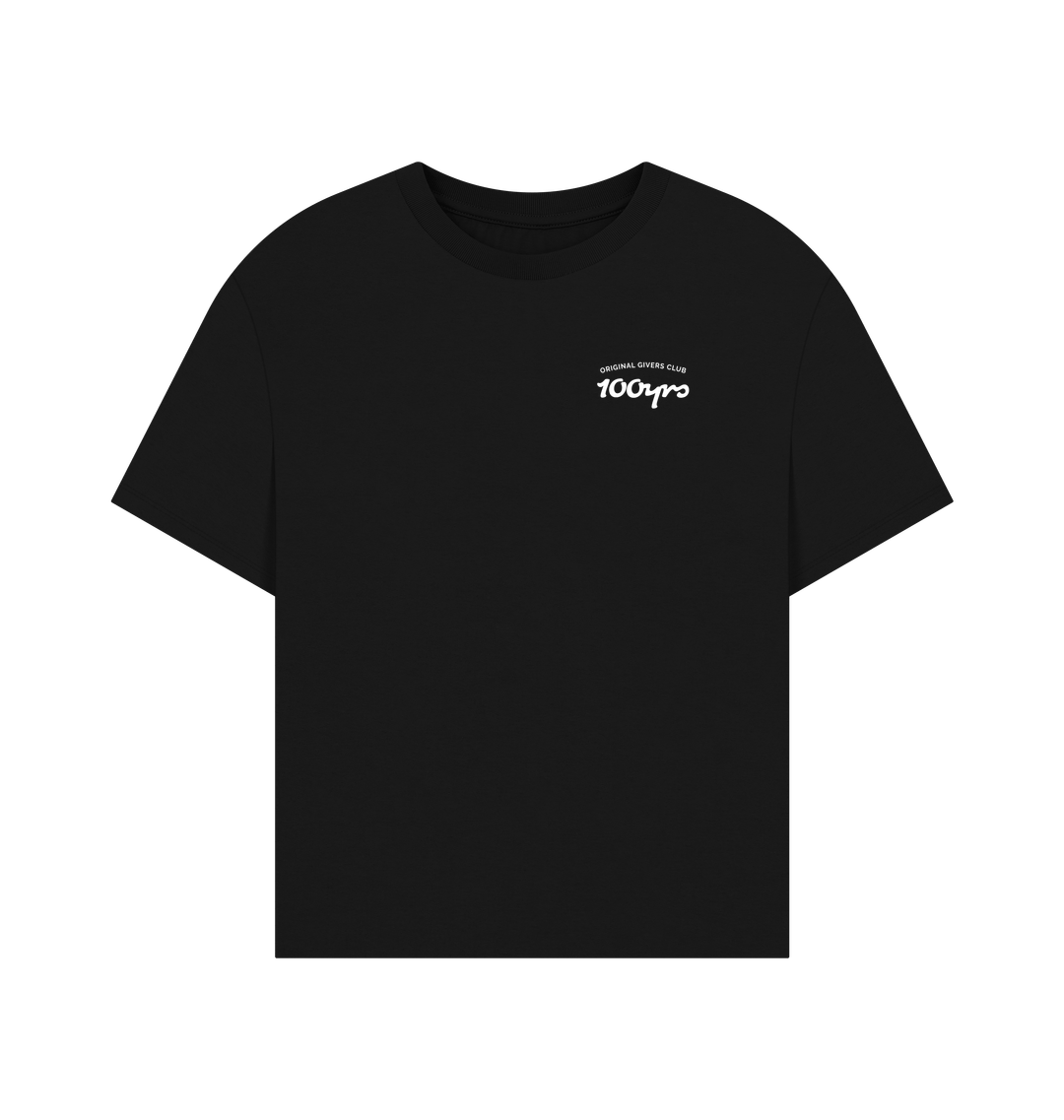 Black Printed T-shirt Front