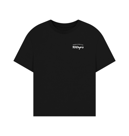 Black Printed T-shirt Front