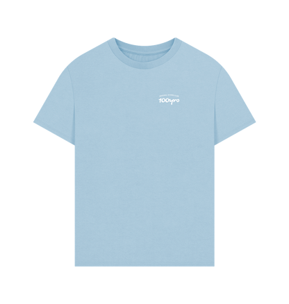Milky Blue Printed T-shirt Front