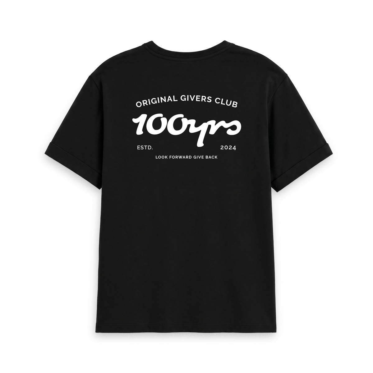 Black Printed T-shirt Back