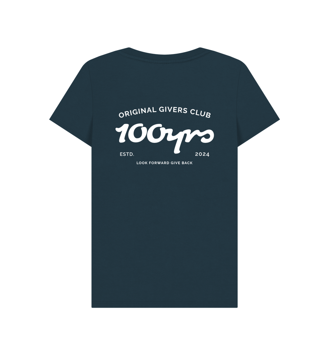 Denim Blue Printed T-shirt Back