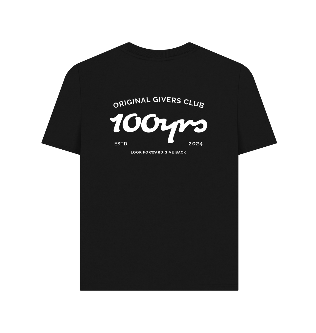 Black Printed T-shirt Back