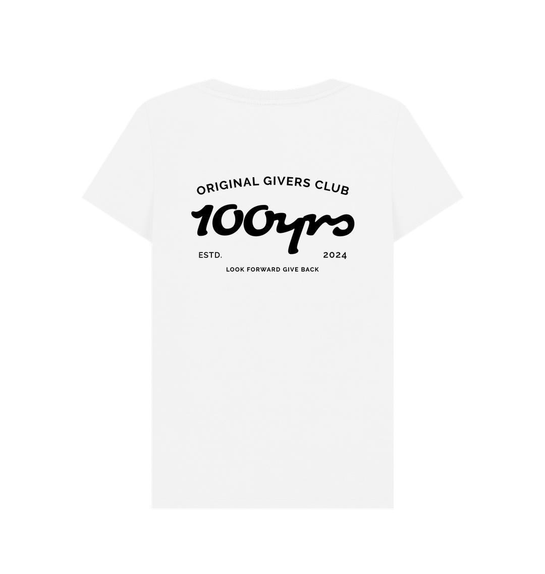 White Printed T-shirt Back