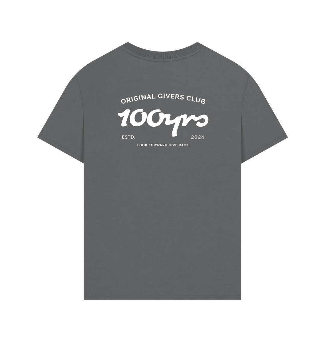 Slate Grey Printed T-shirt Back