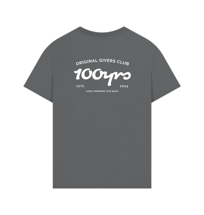 Slate Grey Printed T-shirt Back