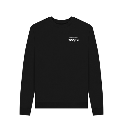 Black Printed Sweater Front