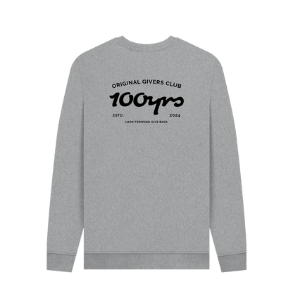 Light Heather Printed Sweater Back