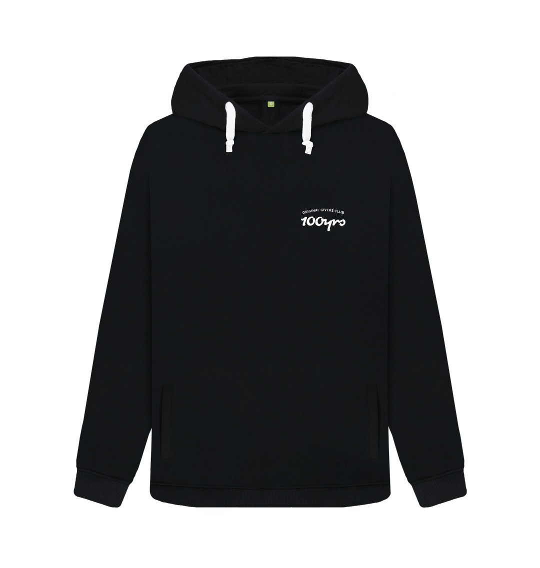 Black Printed Sweater Front