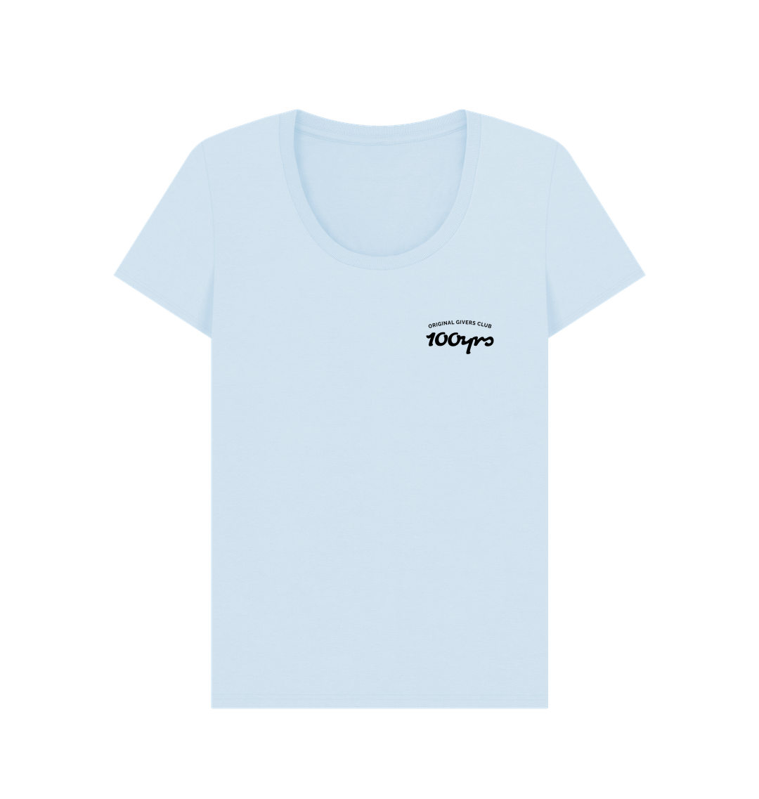 Sky Blue Printed T-shirt Front