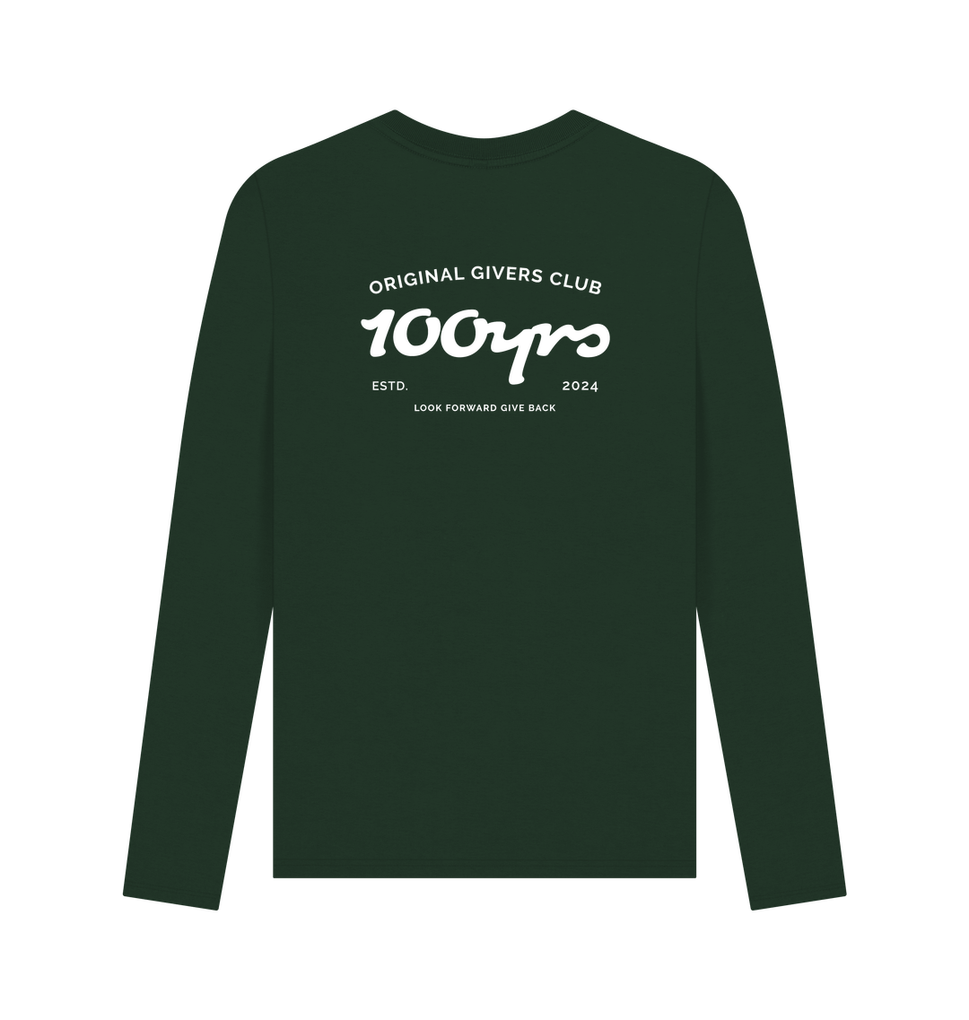 Evergreen Printed Long Sleeve T Shirt Back