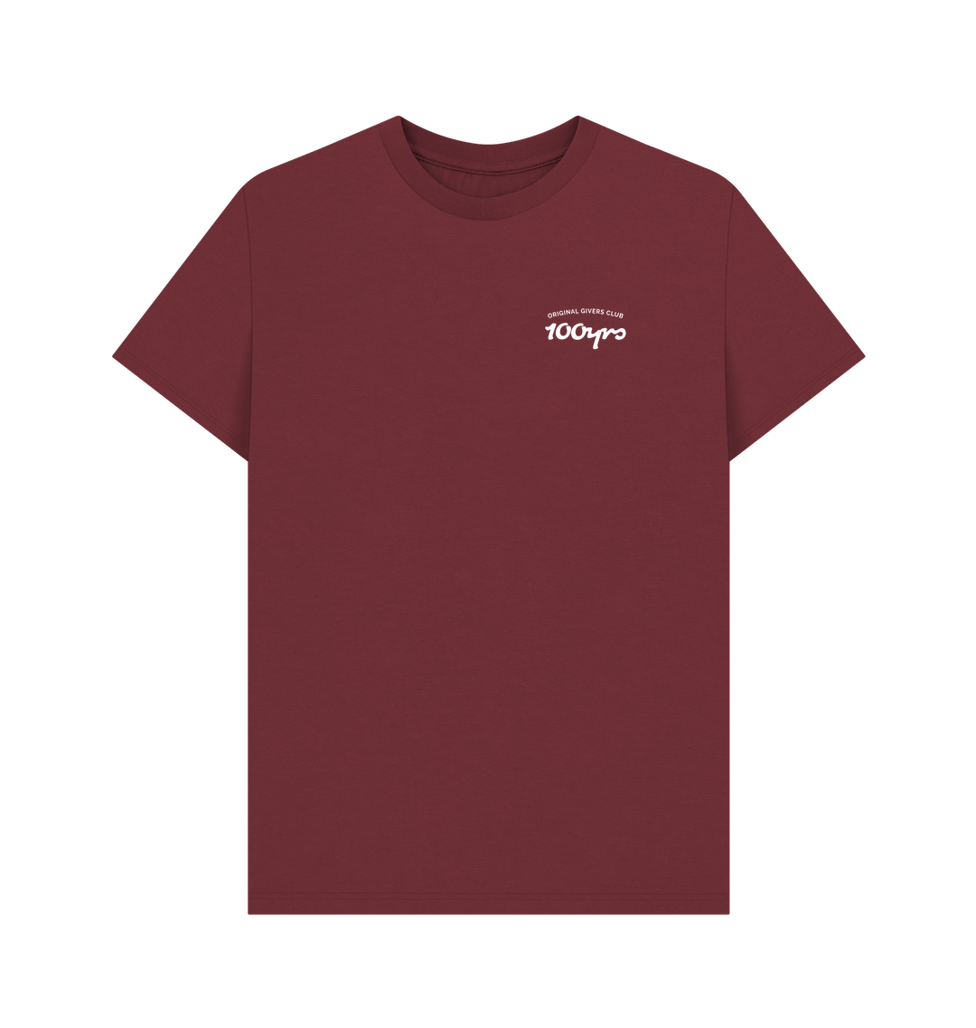 Red Wine Printed T-shirt Front
