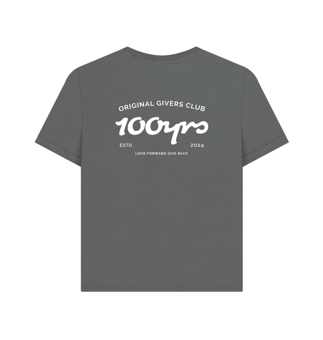 Slate Grey Printed T-shirt Back