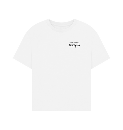 White Printed T-shirt Front