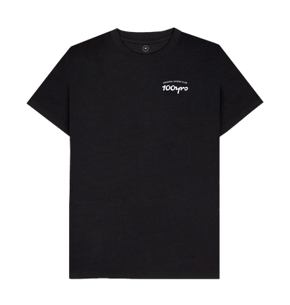 Black Recycled Printed T-Shirt Front