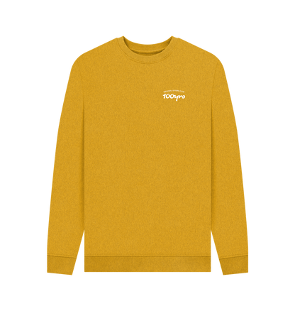 Sunflower Yellow Recycled Printed Sweater Front