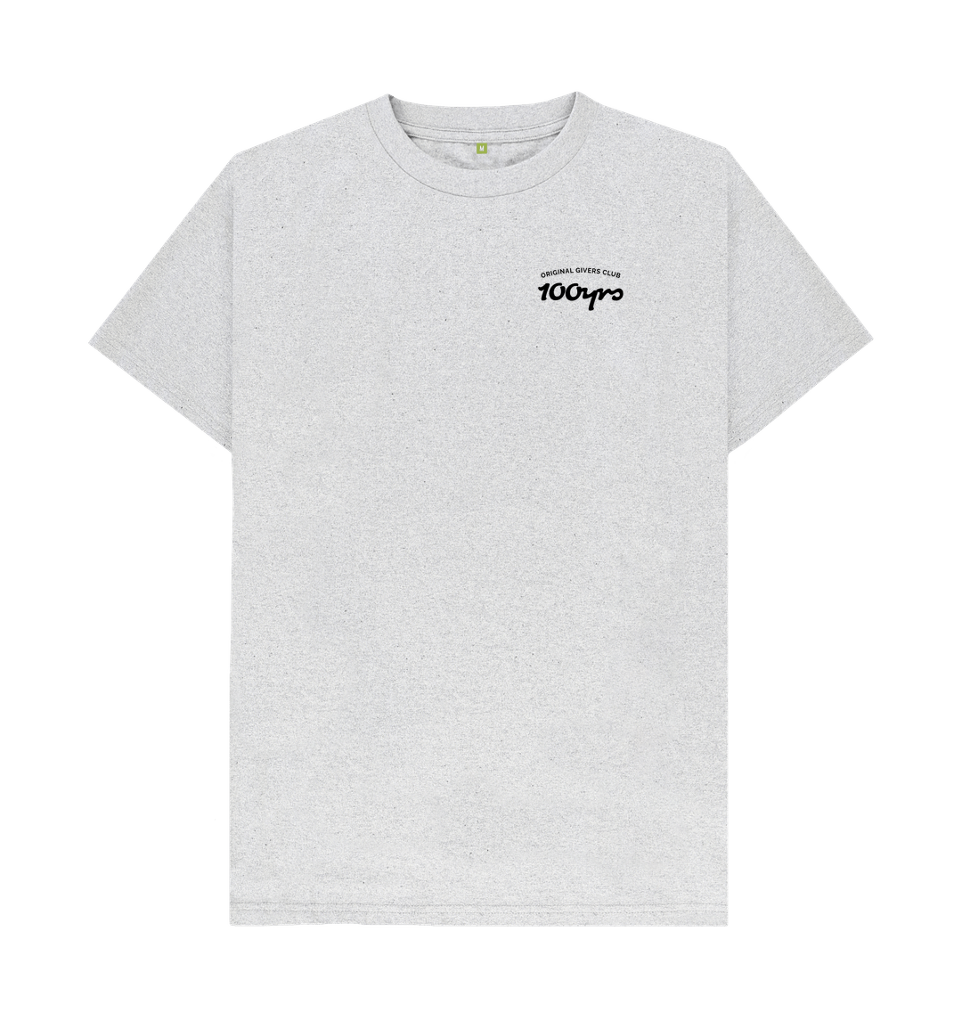 Grey Recycled Printed T-Shirt Front