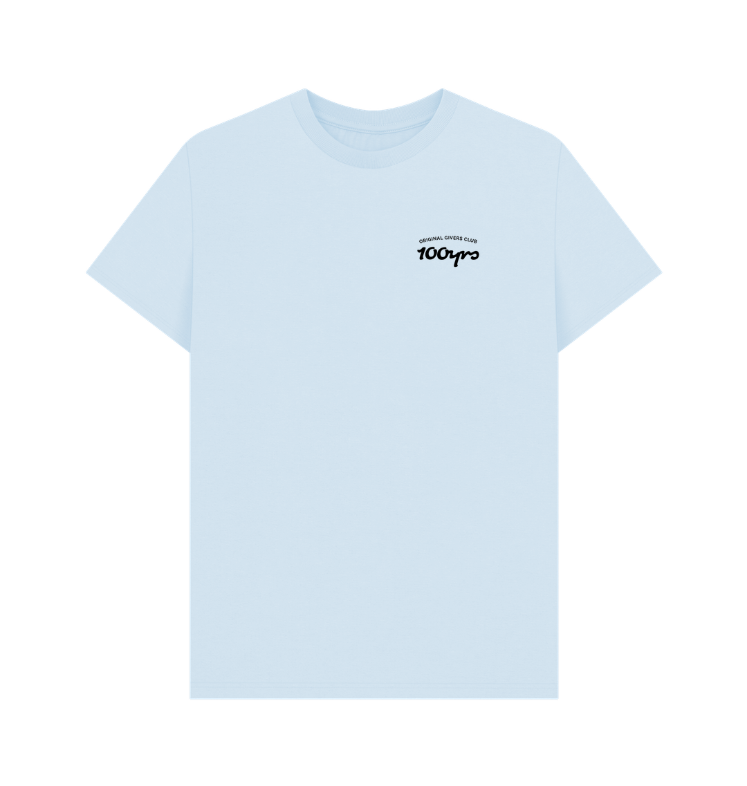 Sky Blue Printed T-shirt Front