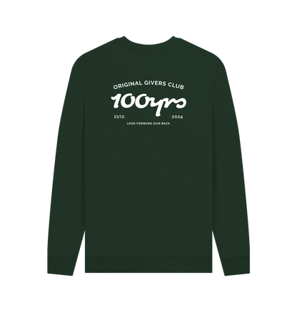 Evergreen Printed Sweater Back