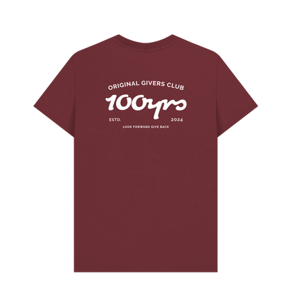 Red Wine Printed T-shirt Back