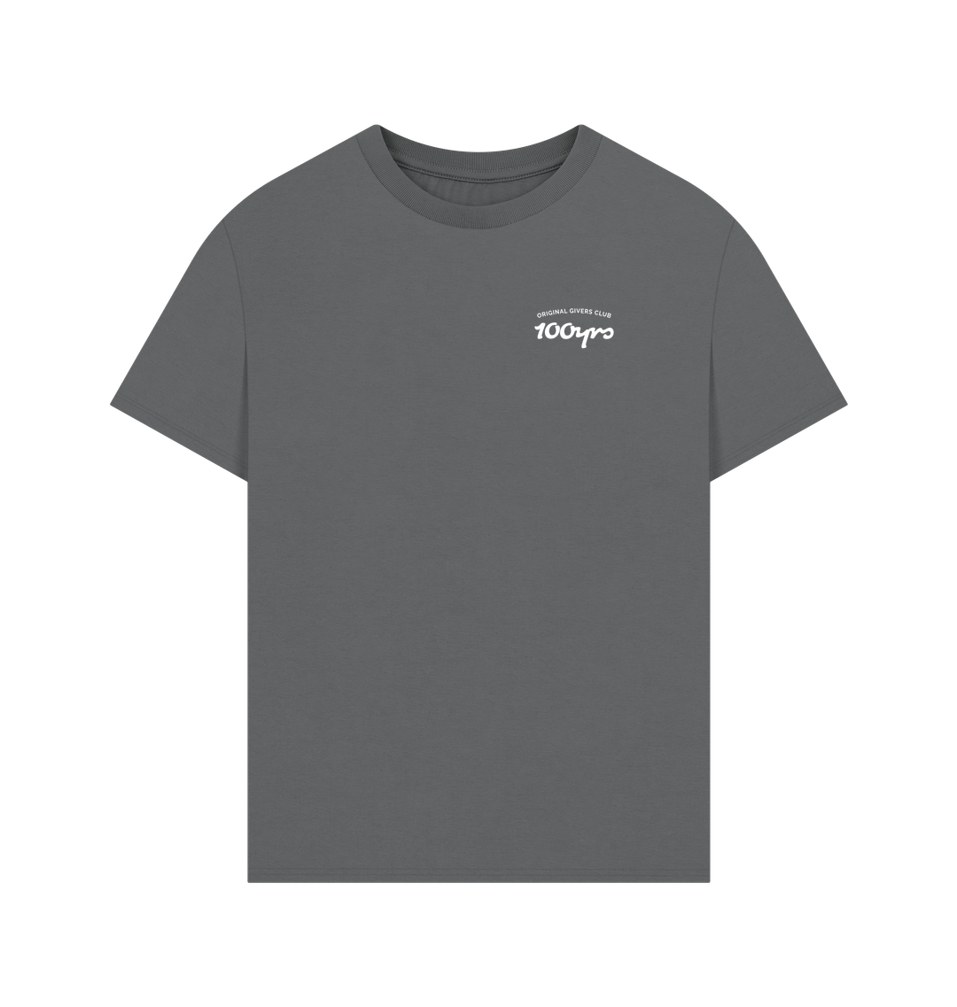 Slate Grey Printed T-shirt Front