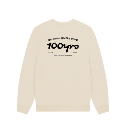 Oat Printed Sweater Back