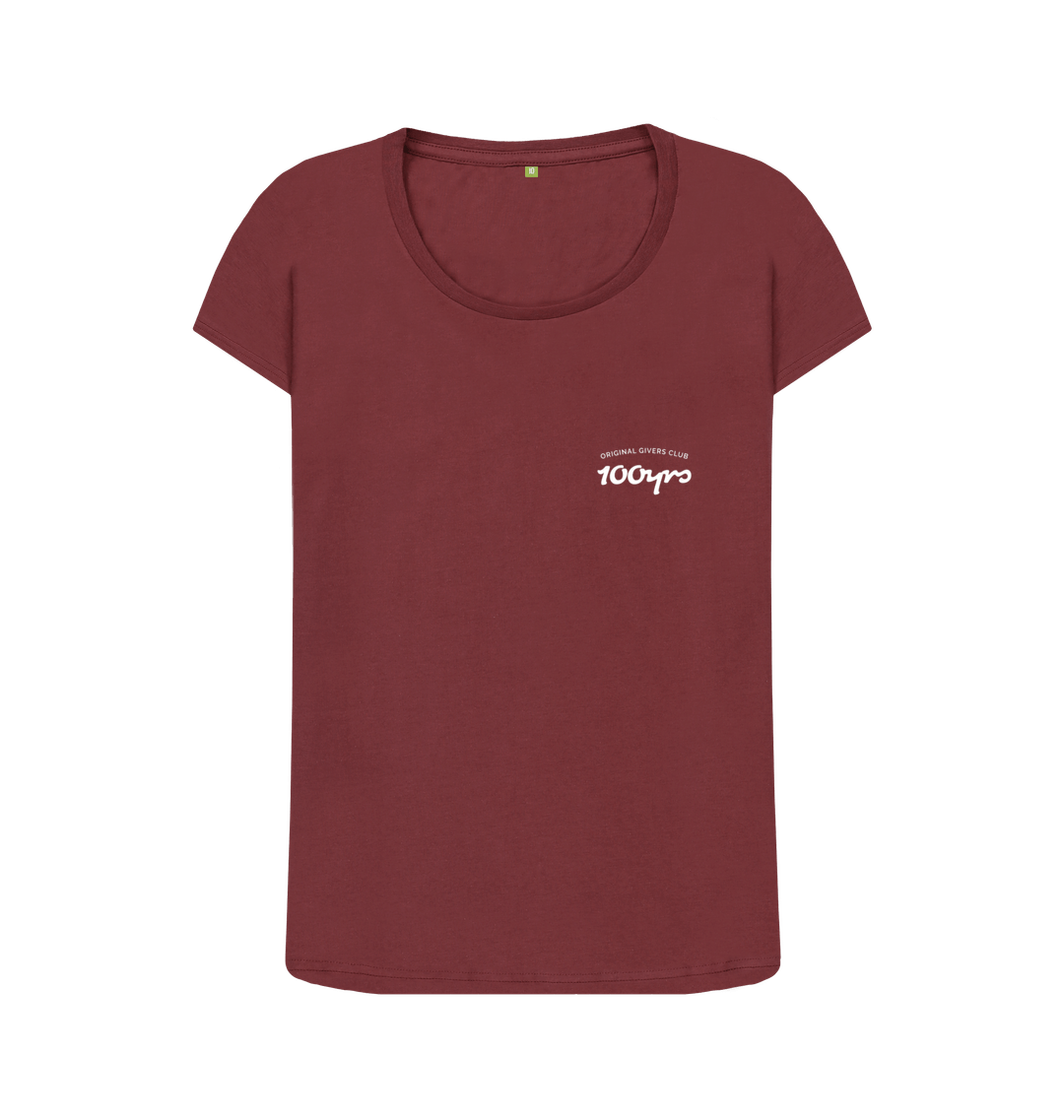 Red Wine Printed T-shirt Front